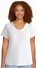 Load image into Gallery viewer, Women’s Small (4/6) Geode V-Neck T-Shirt in ‘Bronzed Teal’

