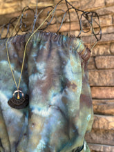 Load image into Gallery viewer, Women’s Medium Geode Strapless Jumpsuit with Frayed Hem In ‘Moss Agate’
