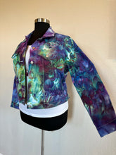 Load image into Gallery viewer, Custom Ice Dyed Denim Jacket in’MindBender B’ for Agni
