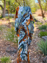 Load image into Gallery viewer, Women’s One Size (fits S-XL best) 100% Rayon Ibiza Geode Caftan in ‘Boulder Turquoise’
