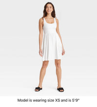 Load image into Gallery viewer, Women’s Small Geode Square-Neck Ballet Dress with Pockets in ‘Petrified Wood’
