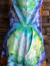 Load image into Gallery viewer, Women’s Medium Geode V-Neck Skater Dress with Pockets in ‘Azurite’
