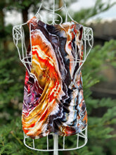 Load image into Gallery viewer, Women’s Medium Geode Ruched Back Activewear Tank Top in ‘Argentina Condor Agate’
