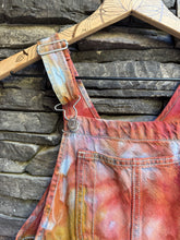 Load image into Gallery viewer, Youth Small (6/7) Denim Overalls in ‘Rustic Rainbow’

