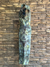 Load image into Gallery viewer, Women’s Small Geode Flutter Sleeve Jumpsuit with Pockets In ‘Moss Agate’
