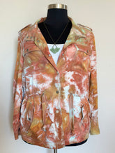 Load image into Gallery viewer, Women’s XL Upcycled Loft 100% Lyocell Cargo Jacket in ‘Lichen &amp; Rust’
