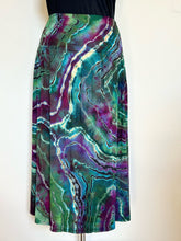 Load image into Gallery viewer, Women’s XL Reverse Geode Maxi Skirt with Pockets in ‘Emerald Berry’
