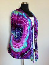 Load image into Gallery viewer, Custom Pieces for Lanette: Women’s L/XL 100% Rayon Kimono Jacket with Pockets in ‘Shiitake Twist’ &amp; XL Geode Kimono in ‘Fluorite’
