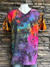 Load image into Gallery viewer, Men’s Unisex Large V-Neck Reverse Ice Dyed T-Shirt in ‘Dark Spectrum’
