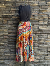 Load image into Gallery viewer, Women’s Small Geode Midi Skirt with Pockets ‘Carnelian Sunset’
