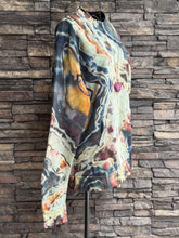 Load image into Gallery viewer, Custom Reverse Geode Pullover Sweatshirt with Kangaroo Pocket in ‘Pinot Sage’ for Marne
