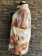 Load image into Gallery viewer, Women’s XL Short Sleeved Button Down Denim Shirt Dress with Pockets in ‘Brushed Steel’
