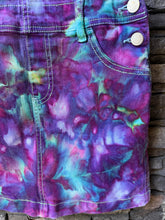 Load image into Gallery viewer, Youth Medium (7/8) Denim Overall Dress in ‘Northern Lights’
