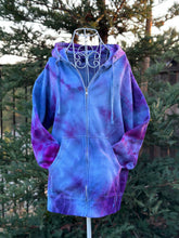 Load image into Gallery viewer, Unisex Medium Geode Zip Up Hoodie in ‘Purple Haze’
