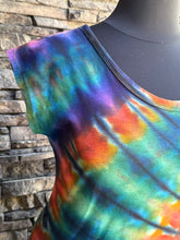 Load image into Gallery viewer, Women’s Large (can fit an XL, too) Upcycled U-Neck 100% cotton Midi Dress in ‘Bold As Love
