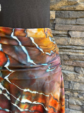 Load image into Gallery viewer, Women’s Small Geode Asymmetrical Draped Midi Skirt in ‘Midnight Ember’
