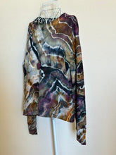 Load image into Gallery viewer, Custom Geode Thumbholes &amp; Pockets Pullover in ‘Autumn Dawn’ for Christine
