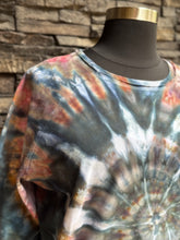 Load image into Gallery viewer, Women’s XL Oversized 100% Organic Cotton Burt’s Bees Spiral Sweatshirt in ‘Pinot Sage &amp; Teal’
