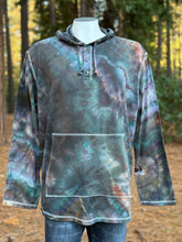 Load image into Gallery viewer, Men’s 2XL Geode Long Sleeved Hooded Henley in ‘Starling’
