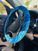 Load image into Gallery viewer, 2 Custom Geode Steering Wheel Covers for Mary
