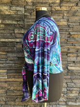 Load image into Gallery viewer, Custom Geode Bell Sleeved Top in ‘Midnight Moonlight’ for Justine
