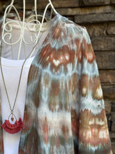 Load image into Gallery viewer, Women’s Small/Medium Azure Skies 100% Viscose Kimono in ‘Dark Side of the Moon’
