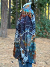 Load image into Gallery viewer, Custom Reverse Geode Long Sleeved Button Up Shirt in ‘Midnight Jasper’ for Bill

