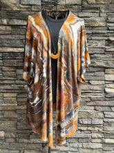 Load image into Gallery viewer, Women’s Medium Geode Kimono in ‘Turkey Tail Mushroom’
