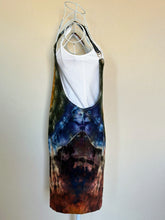 Load image into Gallery viewer, Custom Geode Overall Shorts in ‘Rustic Rainbow’ for Tonya
