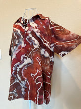 Load image into Gallery viewer, Women’s Medium 100% Viscose Button Up Blouse Top in ‘Pewter Rose’
