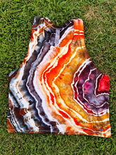 Load image into Gallery viewer, Women’s Medium Geode Ruched Back Activewear Tank Top in ‘Argentina Condor Agate’
