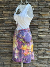 Load image into Gallery viewer, Women’s Size 30 (Medium) Button Fly Denim Skirt with Stretch in ‘Sugar Plum’

