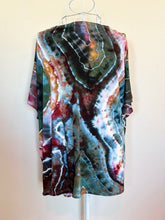 Load image into Gallery viewer, Women’s Small Geode Short Sleeve Open Front Kimono in ‘Pinot Sage &amp; Teal’
