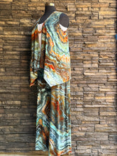 Load image into Gallery viewer, Women’s XL Geode Wide-Leg Palazzo Pants in ‘Boulder Turquoise’
