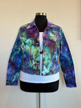 Load image into Gallery viewer, Custom Ice Dyed Denim Jacket in’MindBender B’ for Agni
