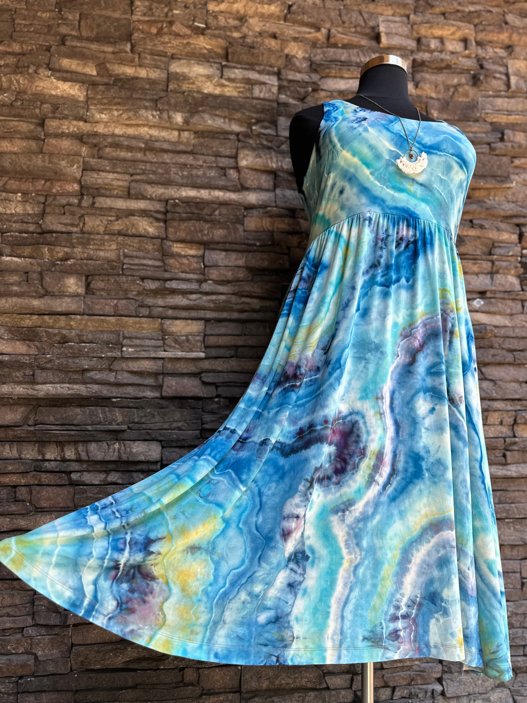 Custom Geode Ballet Dress in ‘Tahitian Seas’ for Linda