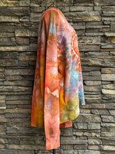 Load image into Gallery viewer, Custom Heart Pullover Sweatshirt with Thumbholes &amp; Pockets in ‘Rustic Rainbow’ for Tiara
