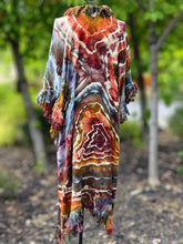 Load image into Gallery viewer, Women’s Free People One Size (Fits M-2X best) Geode Fringe Bohemian Kimono in ‘Rustic Rainbow’
