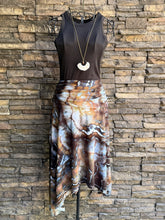 Load image into Gallery viewer, Women’s Medium Geode Asymmetrical Draped Midi Skirt in ‘Smoky Jasper’
