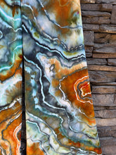 Load image into Gallery viewer, Custom Geode Palazzo Pants in ‘Boulder Turquoise’ for Ashley
