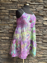 Load image into Gallery viewer, Women’s Large (fits like an XL) Geode Spaghetti Strap Tiered Cotton Gauze Sundress with Pockets in ‘Alchemist’
