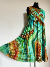 Load image into Gallery viewer, Women’s 3X Geode Ballet Midi Dress with Pockets in ‘Royston Turquoise’
