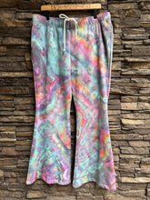 Load image into Gallery viewer, Women’s XL Geode Mid-Rise Flared Sweatpants in ‘Cosmic Eyes’
