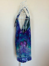 Load image into Gallery viewer, Women’s XL Cotton Linen Overall Shorts in ‘Northern Lights’ Twist
