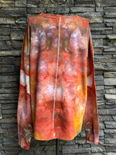 Load image into Gallery viewer, Custom Heart Pullover Sweatshirt with Thumbholes &amp; Pockets in ‘Rustic Rainbow’ for Tiara

