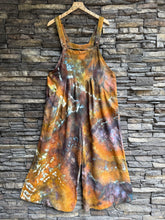 Load image into Gallery viewer, Women’s Medium (fit more like a large) Geode Wide-Leg Linen/Rayon Overalls in ‘Charred Redwood’
