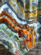 Load image into Gallery viewer, Women’s Medium Geode Sleeveless Cardigan with Pockets in ‘Boulder Turquoise’
