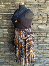 Load image into Gallery viewer, Women’s 2XL Geode Knee Length Skirt with Ruched Waistband &amp; Pockets in ‘Turkey Tail Mushroom’

