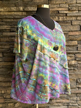 Load image into Gallery viewer, Women’s 4X (28W-30W) Geode V-Neck T-Shirt in ‘Midnight Opal’
