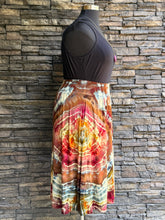 Load image into Gallery viewer, Women’s Large Geode Midi Skirt with Pockets in ‘Rustic Rainbow’

